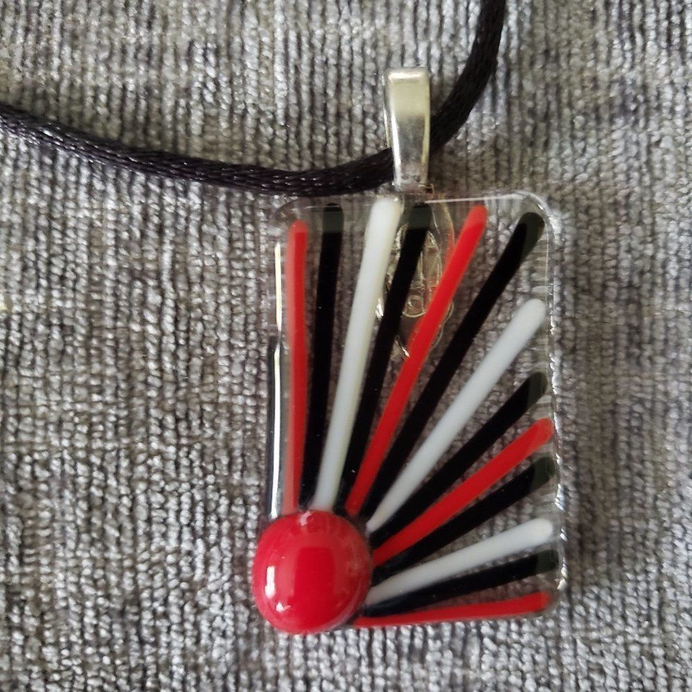 Italian Glass Pendant Necklace